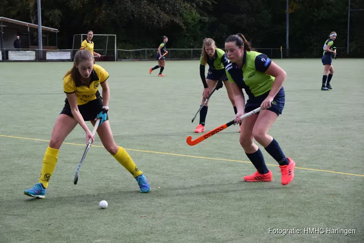 Voorlopig laatste winst voor Harlinger dames 1