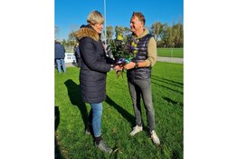 Burgemeester Ina Sjerps te gast bij fc Harlingen