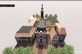 Stadhuisplan op tafel bij Oud Harlingen