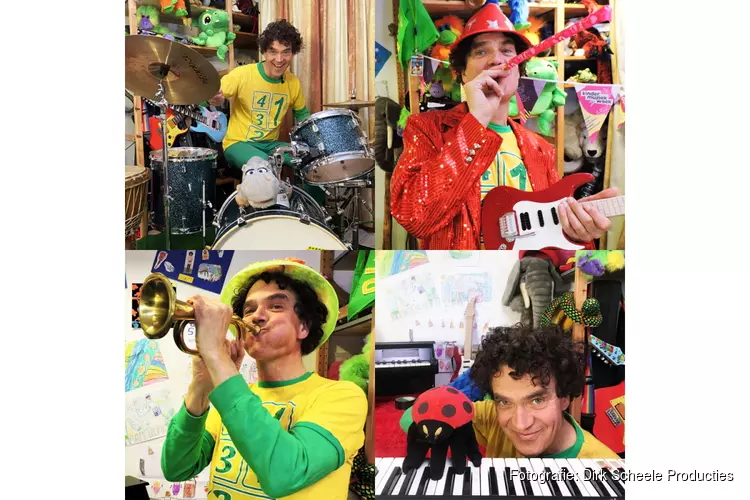 Op woensdag 15 maart speelt kinderpopster Dirk Scheele zijn vrolijke popconcert Muziek maken met Dirk Scheele (2+) in Franeker