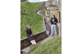 Kazemattenmuseum decor voor TV-opnamen 80 jaar Vrijheid