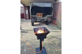 Vuurschaal Anna Maria van Schurman Franeker voor Johannes Postkazerne